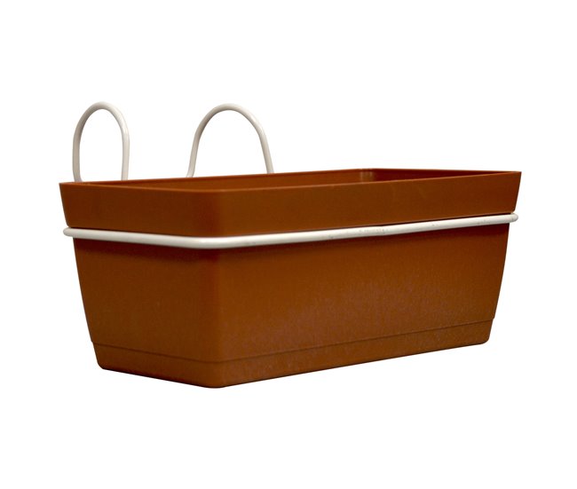 3 jardineiros l 22 cm com ganchos Terracota