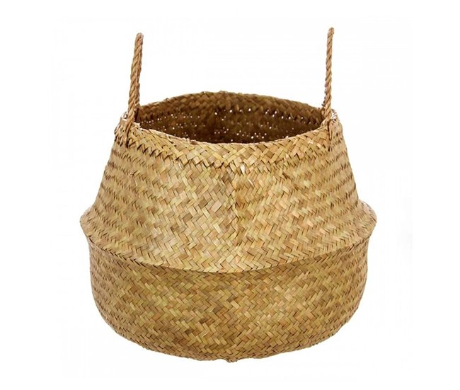 WELL HOME - Cesto dobrável de cana natural Castanho