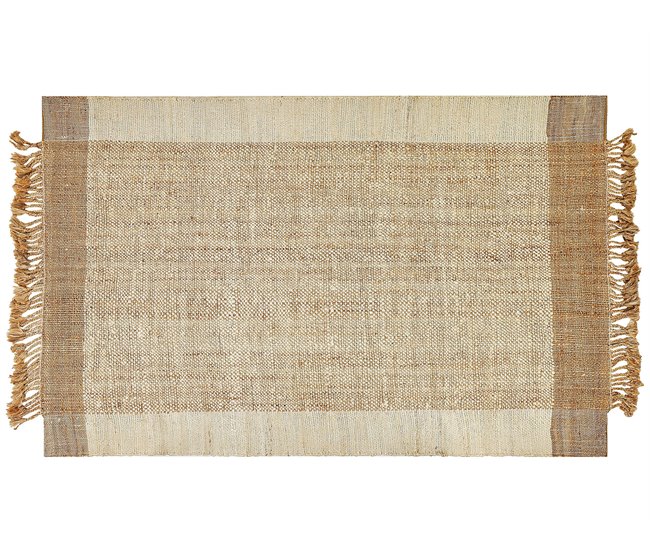 Beliani De tejido plano DEDEMLI 160x230 Bege