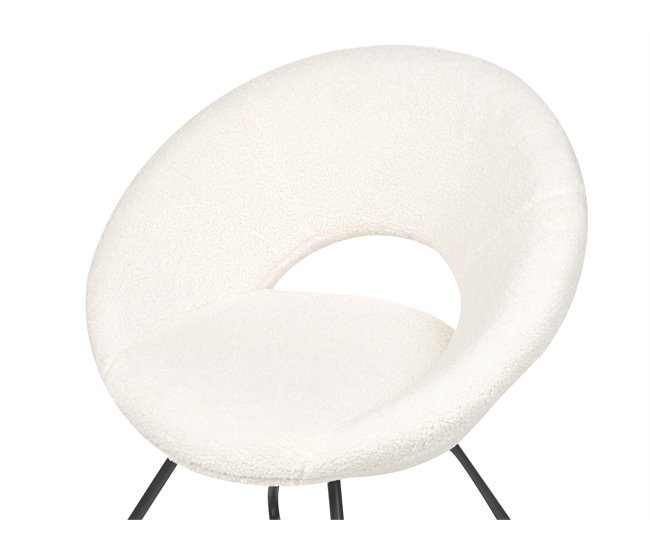 Beliani Cadeira de refeição RACHEL Creme