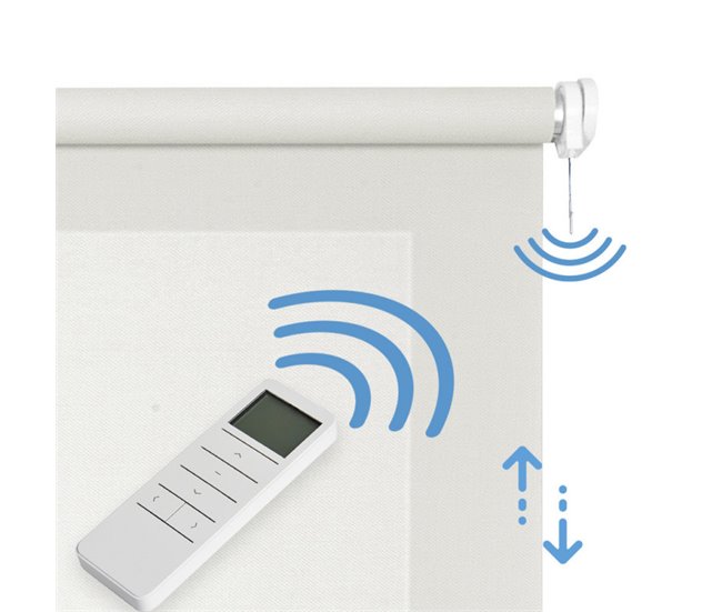 Estore de Rolo Screen Motorizados com remoto Tecido técnico 