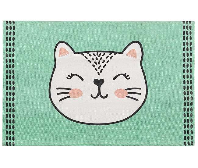 Beliani Alfombra para niños HOWRAH Verde