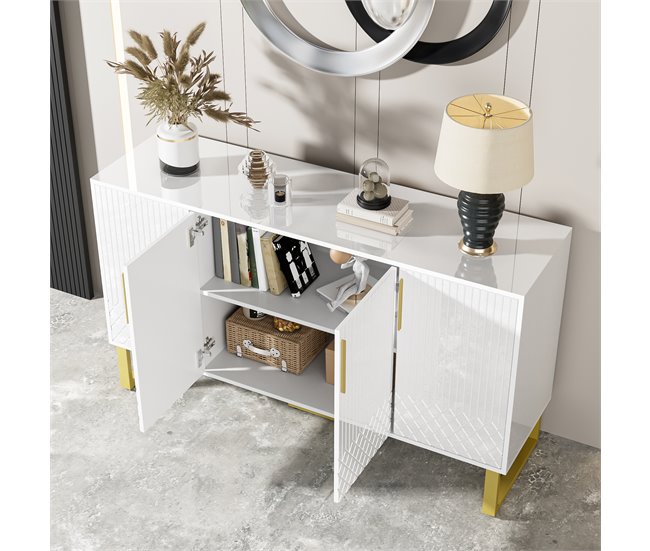 Aparador com 4 portas Branco