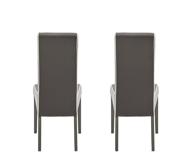 Conjunto de 2 cadeiras de jantar VERONA  Chocolate