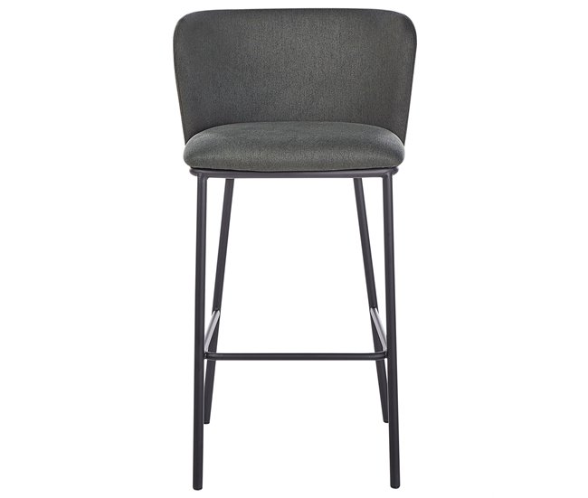 Beliani Silla de bar MINA Verde Escuro