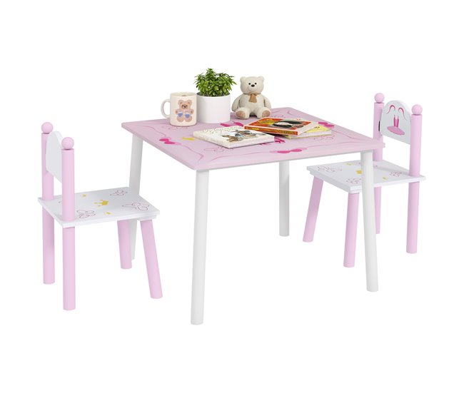 Mesa e cadeiras para crianças mdf aiyaplay