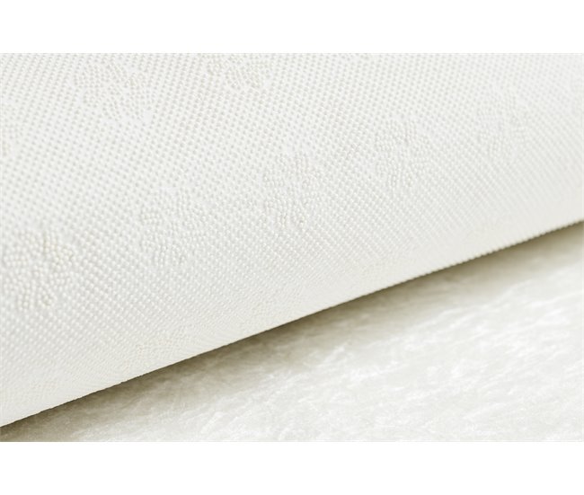 ANDRE 1150 Tapete Monstera sai cubo antiderrapante 120x170 Branco