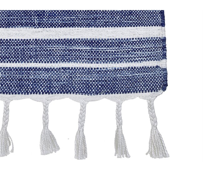 Beliani Entrelaçado BADEMLII 160x230 Azul