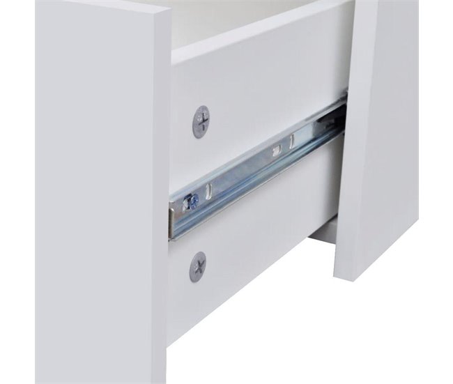 Aparador consola mueble de almacenamiento con 4 cajones Branco