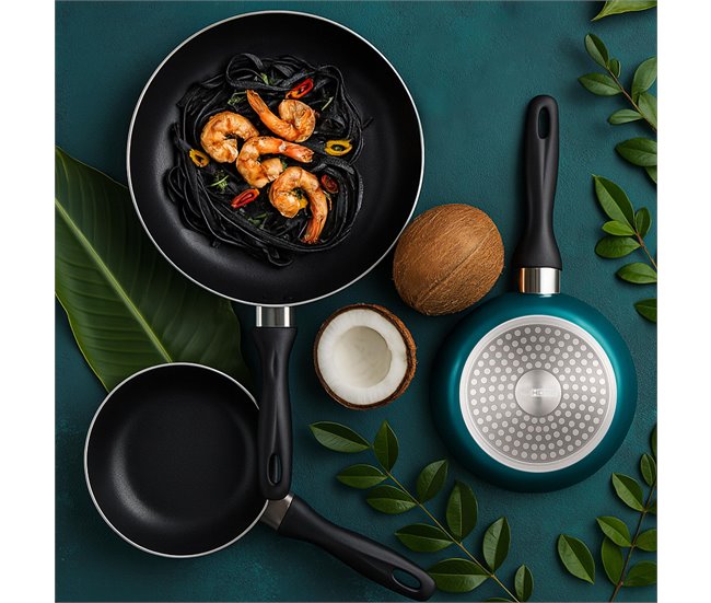 Conjunto de panelas Well Home de 12 peças + 3 panelas Cinza