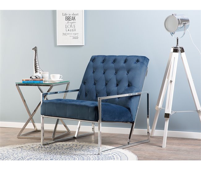 Beliani Poltrona HARSTAD Azul
