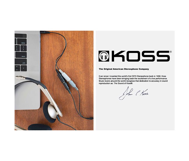 Auscultadores com Fio KOSS CS100 Bege