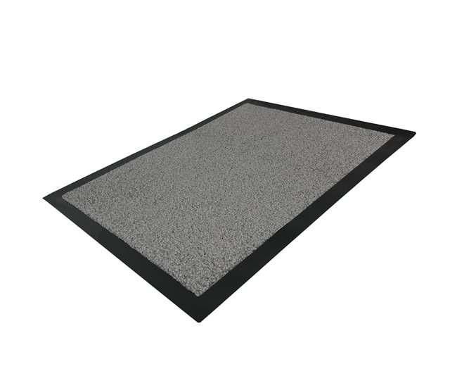  Acomoda Textil - Tapete de entrada absorvente para interiores e exteriores 60x80 Cinza Claro