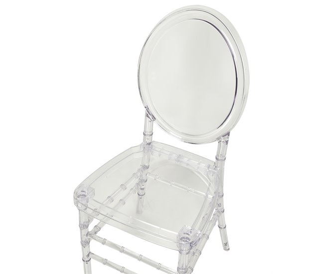 Beliani Silla de comedor MONTROSE Transparente