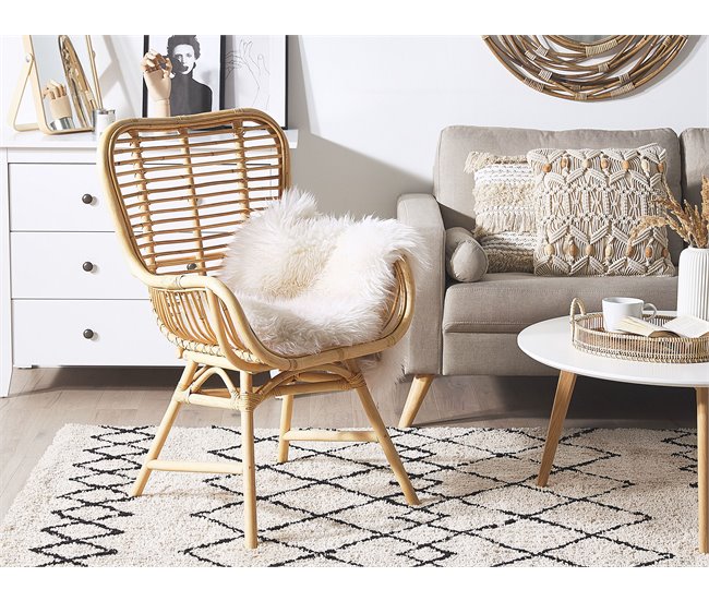 Beliani Silla de comedor TOGO Natural