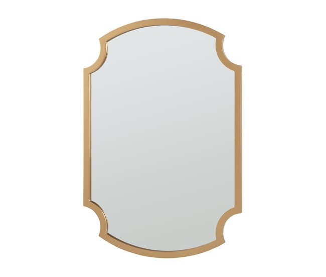 [en.casa] Espelho de parede Aura design atrativo MDF Dourado