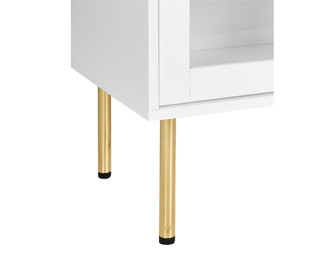 Beliani Vitrina MILORA Branco