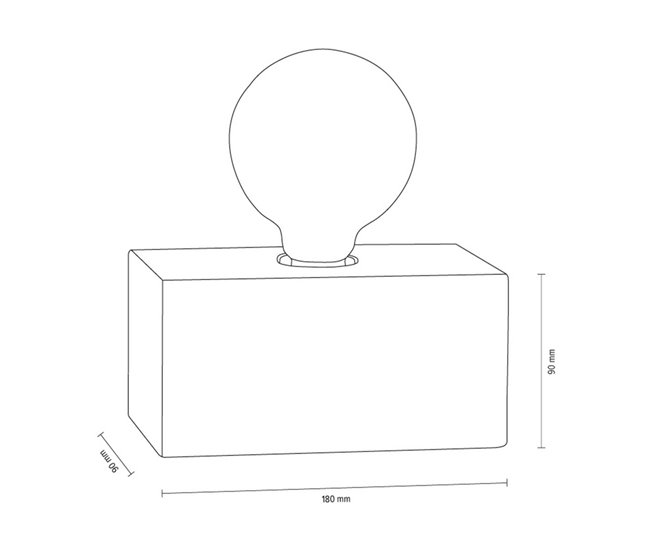 Candeeiro de Mesa Alberche Branco