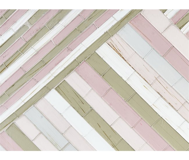 Beliani Decoración de pared TEMBESI Rosa Talco