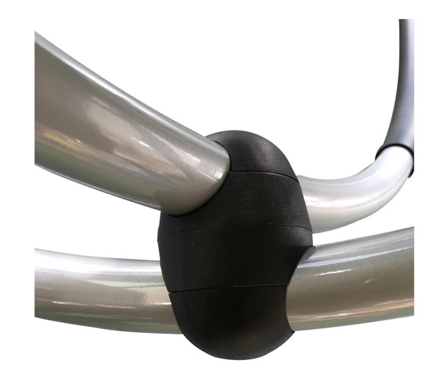 Cadeira de balanço elíptica para exterior Cinza