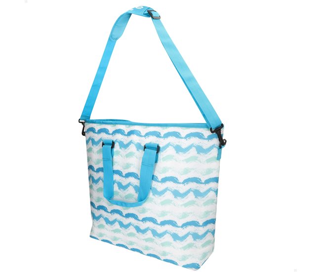 Aktive Bolsa térmica ondas 20L com alças e alça de ombro Azul