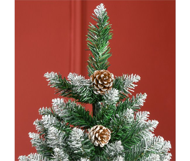 Árvore de Natal Artificial PVC HOMCOM, casa - natal Verde