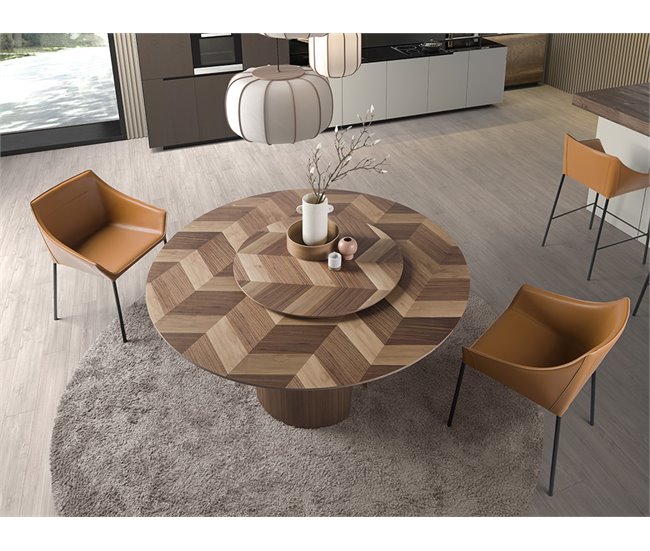 ANGEL CERDA Cadeira de couro sintético castanho Castanho