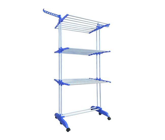 Varal XXL Dobrável Premium Slim Nyana Home | 4 Níveis Azul
