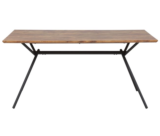 Beliani Mesa de jantar AMSTERDAM Castanho
