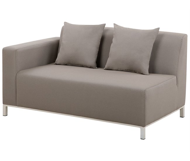 Beliani Conjunto de jardín BELIZE Cinza Escuro