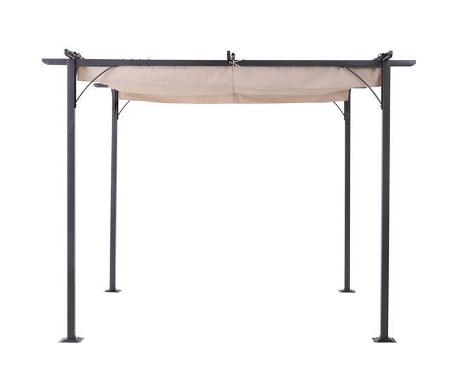Pérgola de Jardim tecido de aço e poliéster Outsunny 300x300 Multicor