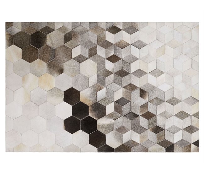 Beliani Pelos curtos SASON 160x230 Branco/ Bege