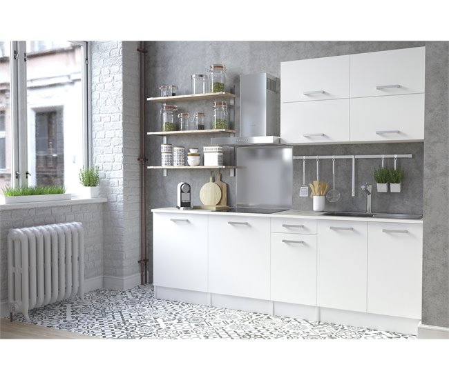Módulo baixo UNO de 80cm 2 portas branco mate Branco