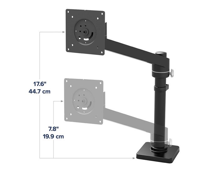Suporte de Mesa para Ecrã 45-669-224 Preto