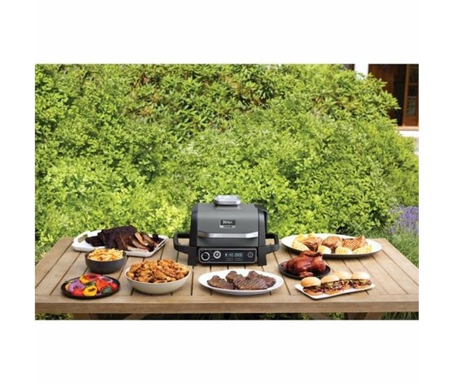 Fritadeira sem Óleo Woodfire Outdoor Grill Preto