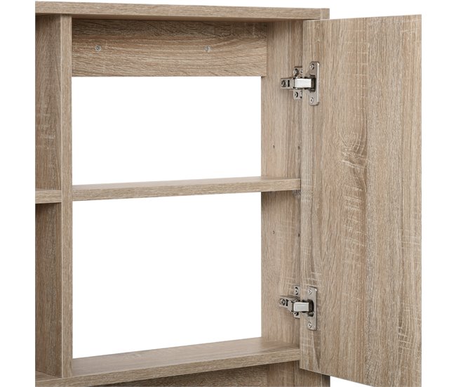 Armário de banheiro Painel de partículas kleankin 60 Castanho