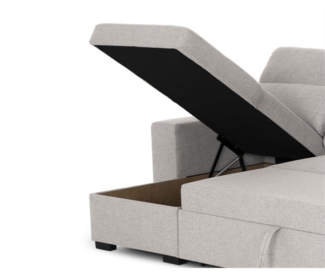 Chaise longue com cama HARRISON Bege