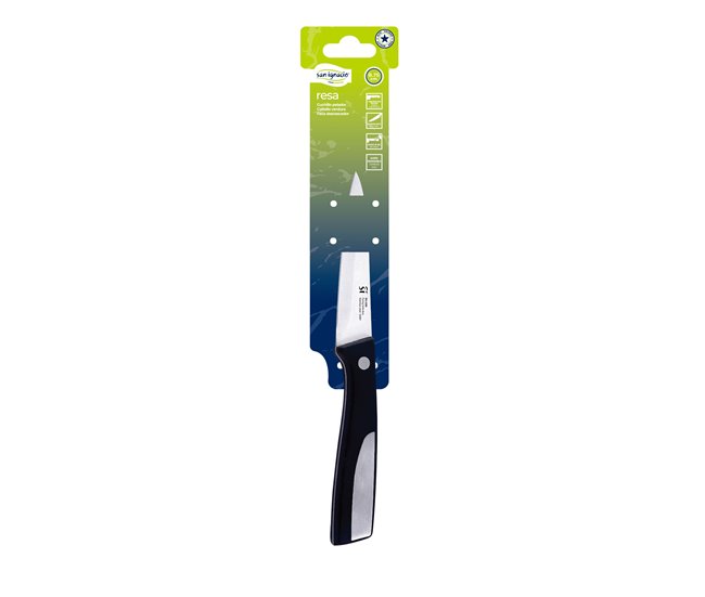 Faca para descascar 8,75 cm marca SAN IGNACIO  Preto/ Inox