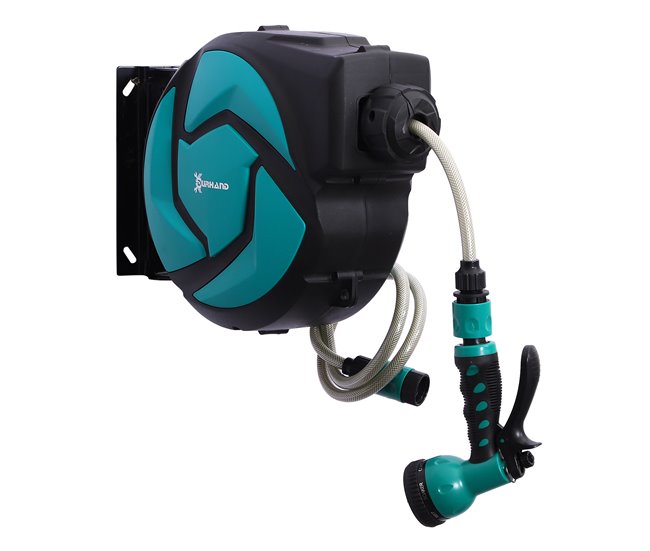 Carretel de Mangueira de Água Plástico, PVC DURHAND Multicor