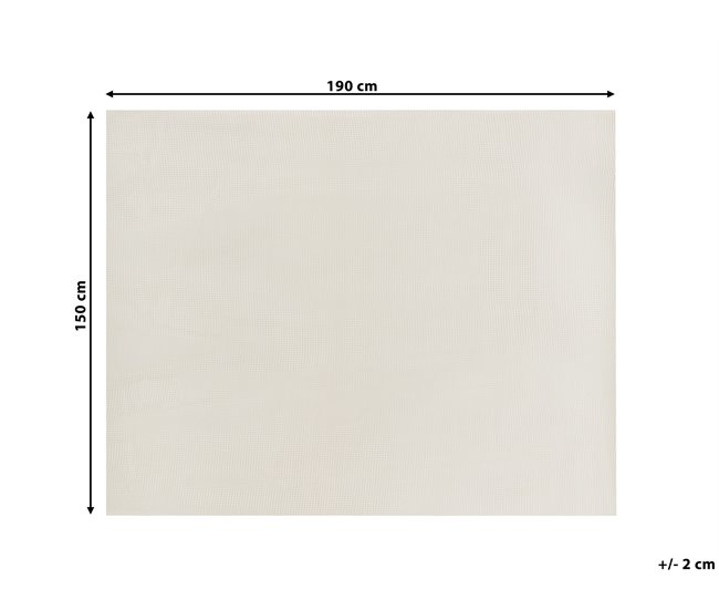 Beliani Tapete antideslizante BALAD 150x190 Branco