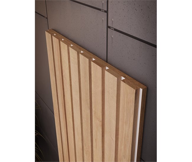 LANDRU painel de madeira cor de carvalho 50x120 cm Madeira