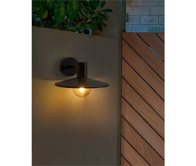 Beliani Iluminação de parede para exterior BARALIA Preto