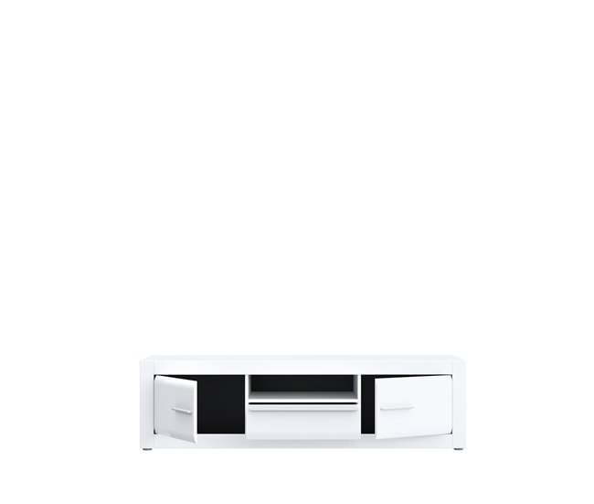 Móvel de TV branco LIVING 157,70 cm Branco Brillo