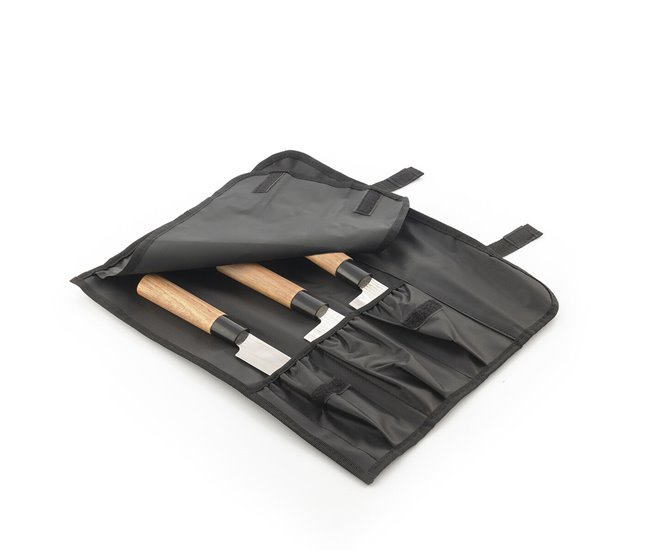 Conjunto de Facas com Estojo de Transporte Profissional Multicor