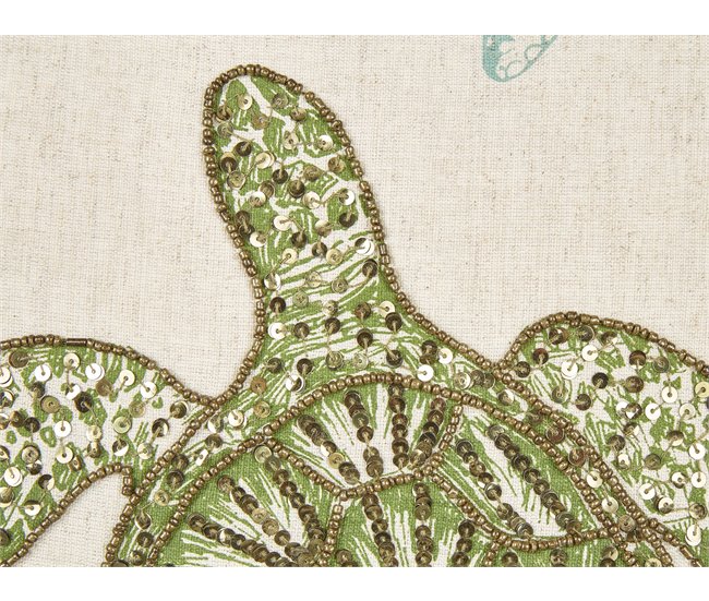 Beliani Almofada decorativa ALGAE Bege