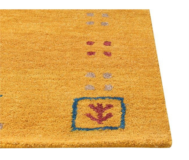 Beliani Pelos curtos ATALAN 140x200 Amarelo