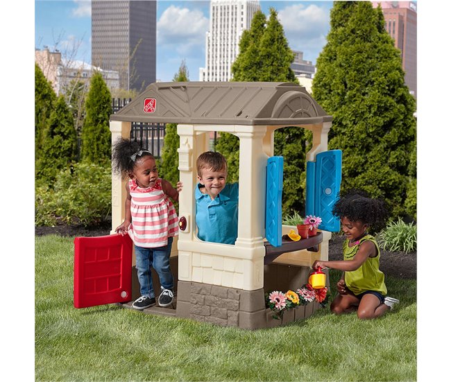 Casa Infantil de Brincar Courtyard Cottage Azul