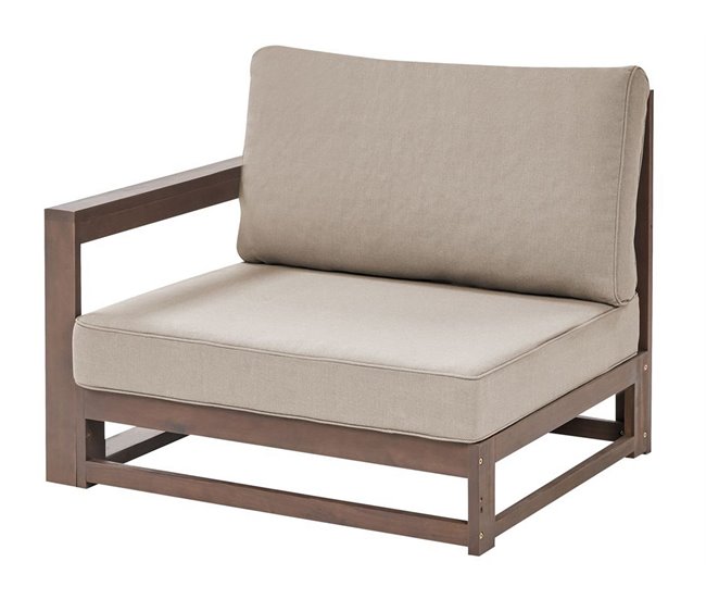 Beliani Conjunto lounge Madeira de acácia com certificado FSC® TIMOR Madeira