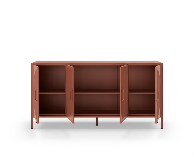 Aparador TAYRA com 4 portas Terracota