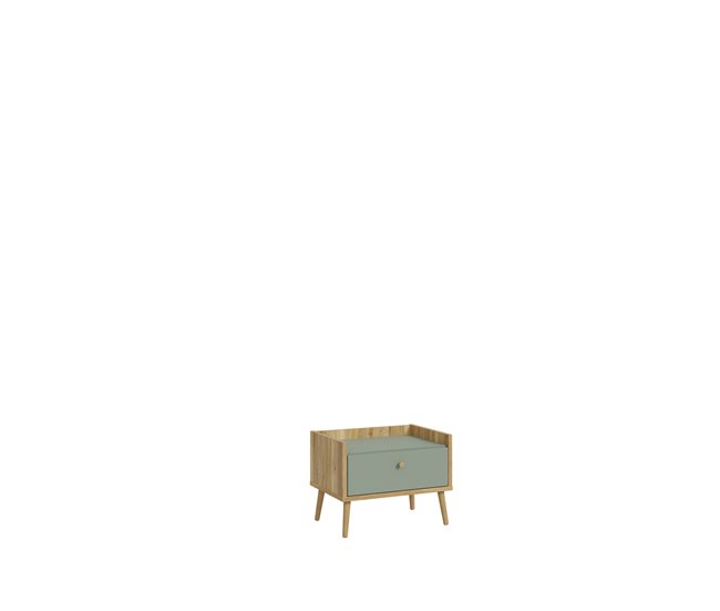 Mesa de cabeceira 1 gaveta cor carvalho LYON Carvalho